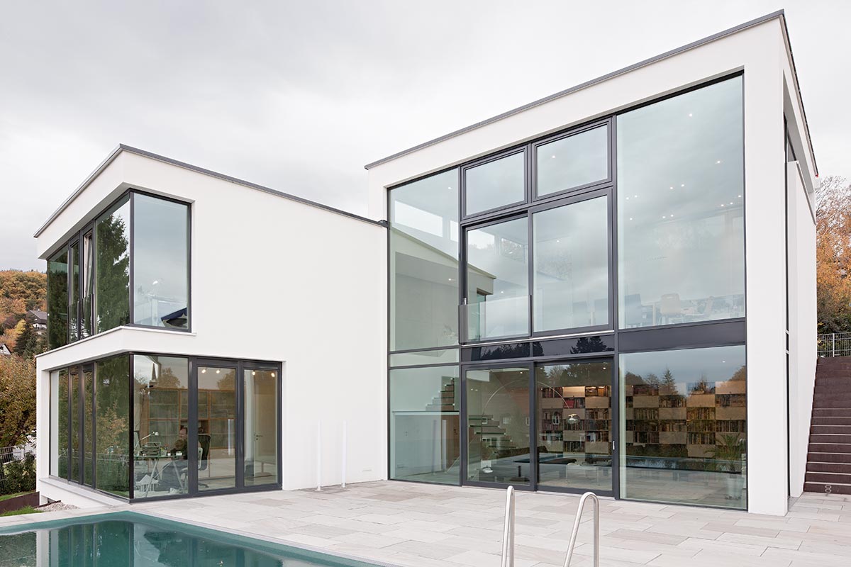 Wohnvilla mit Lichthalle